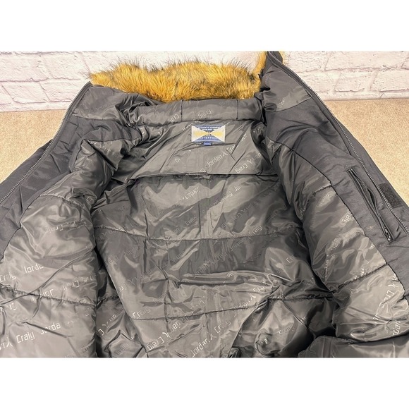 Jordan Craig Mens Black Hooded‎ Parka Jacket Fur Trim Big Size 6XL Winter Coat - Picture 9 of 12